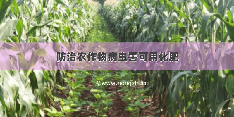 防治农作物病虫害可用化肥