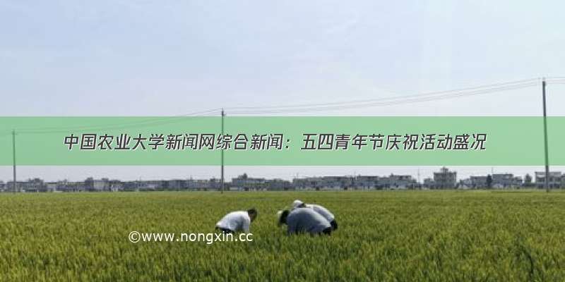 中国农业大学新闻网综合新闻：五四青年节庆祝活动盛况